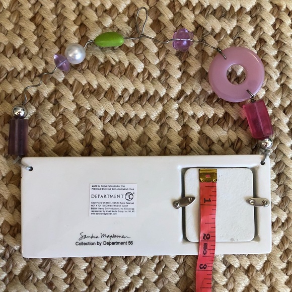 Handmade 2x2in ceramic photo frame - Picture 5 of 5